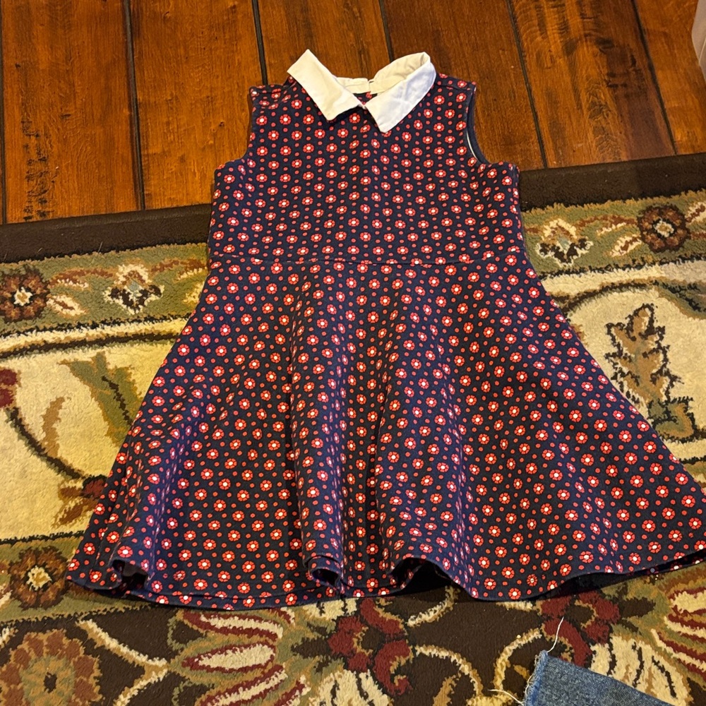 Janie and Jack Blue and Red Floral Kids Dress